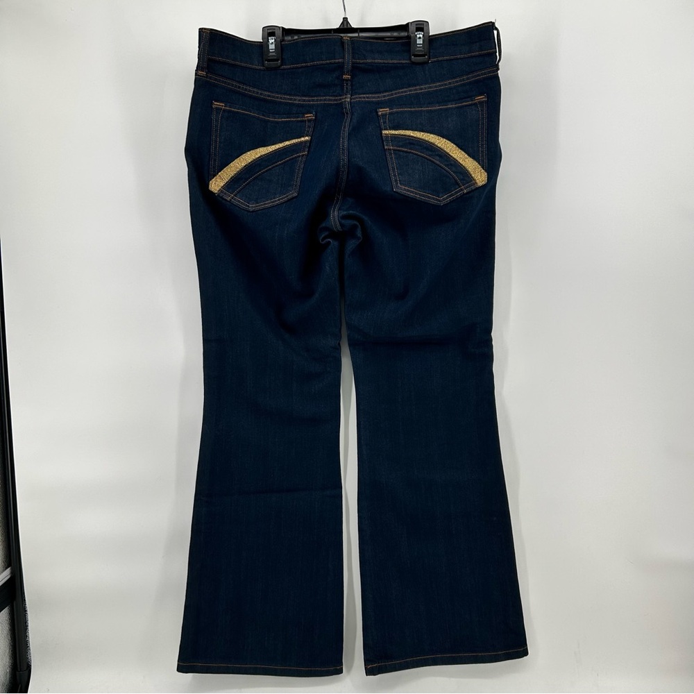 Old Navy The Diva Bootcut Jeans Women's 14R Dark Wash Mid Rise Stretch‎ Denim - Picture 5 of 13